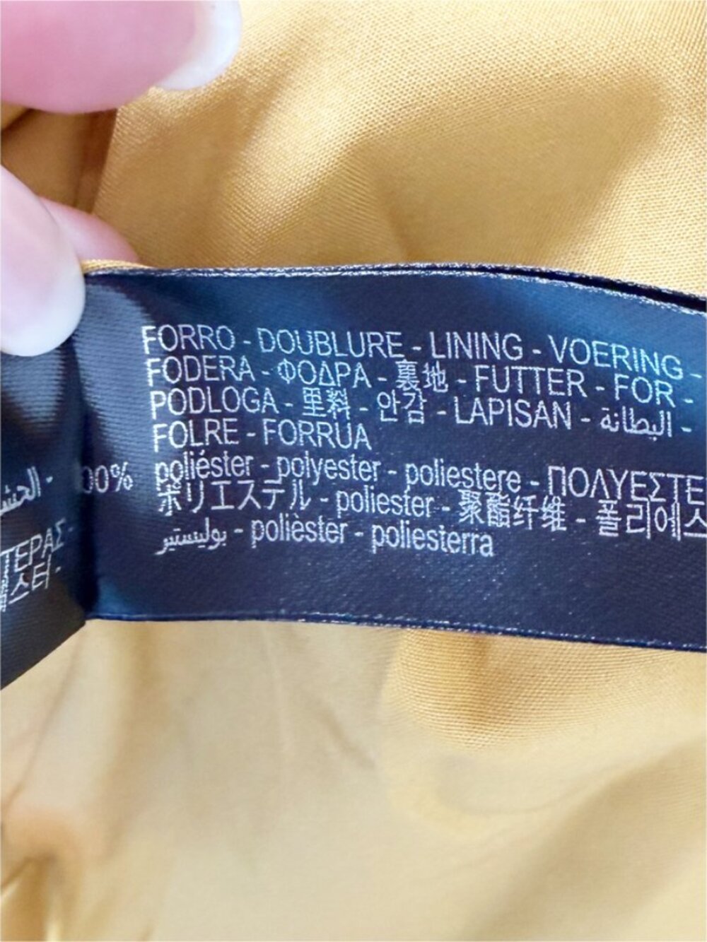 ZARA Down Puffer Padded fur collar anorak Jacket Coat Size: M in Yellow Mustard - Picture 10 of 12